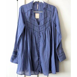 NWT $168 FREE PEOPLE Haddie Mini Dress - S - Periwinkle Blue